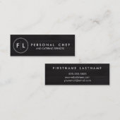 Carte de visite personnel de chef/restauration de (Devant / Derrière)