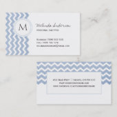 Carte de visite personnel de Chevron de client (Devant / Derrière)