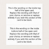 Carte De Visite Personnel de l'hôtel Gratuités QR Code plié (Intérieur déplié)