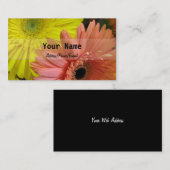 Carte de visite personnel de marguerite de Gerbera (Devant / Derrière)