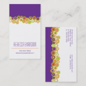 Carte de visite personnel d'effervescence (Devant / Derrière)