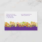 Carte de visite personnel d'effervescence (Dos)