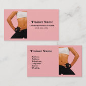 Carte de visite personnel d'entraîneur (Devant / Derrière)