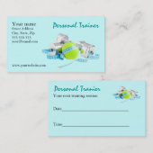 Carte de visite personnel d'entraîneur (Devant / Derrière)