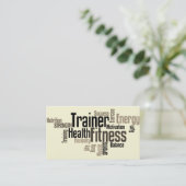 Carte de visite personnel d'entraîneur (Debout devant)