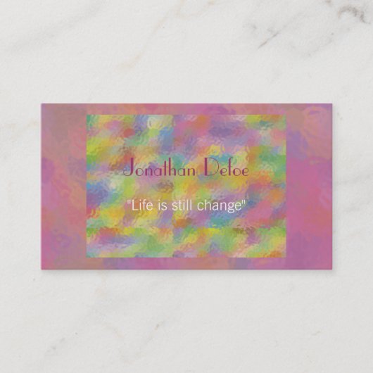 Carte de visite personnel d'entraîneur (Devant)