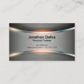 Carte de visite personnel d'entraîneur (Dos)