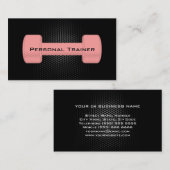 Carte de visite personnel d'entraîneur (Devant / Derrière)