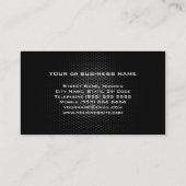 Carte de visite personnel d'entraîneur (Dos)