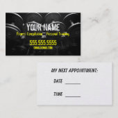 Carte de visite personnel d'entraîneur (Devant / Derrière)