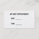 Carte de visite personnel d'entraîneur (Dos)