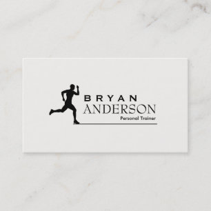 Carte de visite personnel d'entraîneur et de form