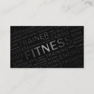 Carte de visite personnel d'entraîneur et de form