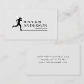 Carte de visite personnel d'entraîneur et de forme (Devant / Derrière)