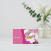 Carte de visite personnel d'orchidée (Debout devant)