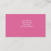 Carte de visite personnel d'orchidée (Dos)