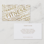 Carte de visite personnel grunge d'entraîneur (Devant / Derrière)