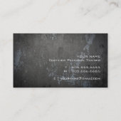 Carte de visite personnel grunge professionnel (Dos)