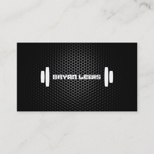 Carte de visite personnel moderne d'entraîneur (Devant)