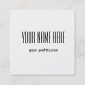 Carte de visite personnel personnalisé (Devant)