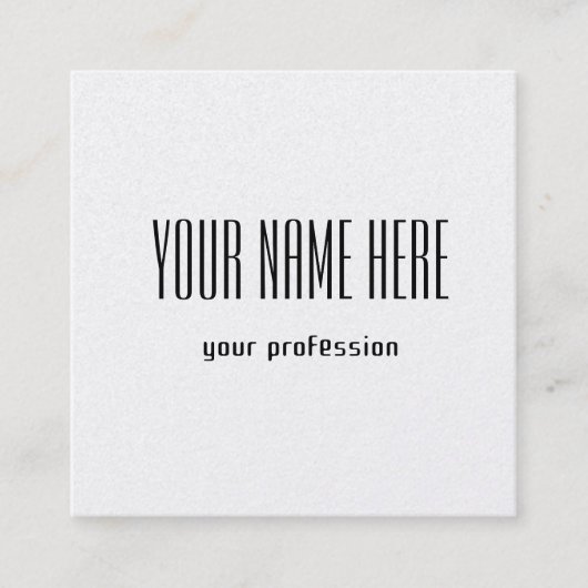 Carte de visite personnel personnalisé (Devant)