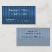 Carte De Visite Perspective des bandes bleues de la Marine moderne (Devant / Derrière)