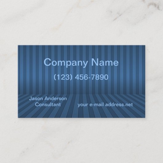 Carte De Visite Perspective des bandes bleues de la Marine moderne (Devant)