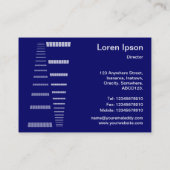 Carte De Visite Perspectives - Blanc sur le bleu profond de la mar (Dos)