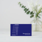 Carte De Visite Perspectives - Blanc sur le bleu profond de la mar (Debout devant)