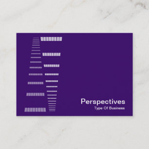 Carte De Visite Perspectives - Blanc sur le violet profond