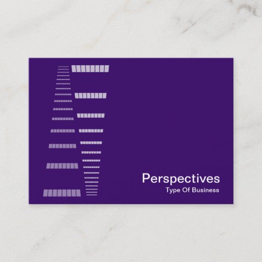 Carte De Visite Perspectives - Blanc sur le violet profond (Devant)