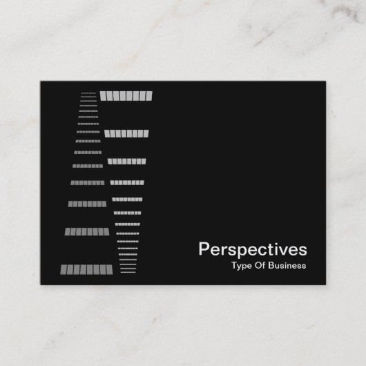 Carte De Visite Perspectives - Blanc sur noir (Devant)