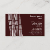 Carte De Visite Perspectives v2 - Blanc sur Brown foncé (Dos)