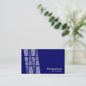 Carte De Visite Perspectives v2 - White on Deep Navy (Debout devant)