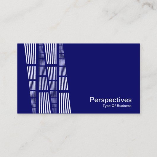 Carte De Visite Perspectives v2 - White on Deep Navy (Devant)
