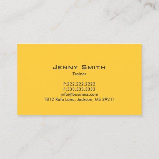 Carte De Visite Perte de poids de fille condition physique (Dos)