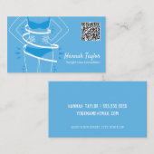Carte De Visite Perte de poids QR personnalisé (Devant / Derrière)