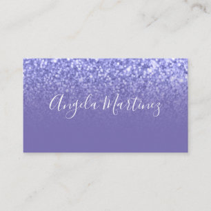 Carte De Visite Pervenche Faux Paillettes Ombre Glam