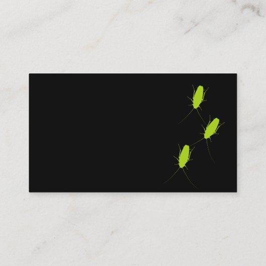Carte De Visite Pest Control Exterminating Theme (Dos)