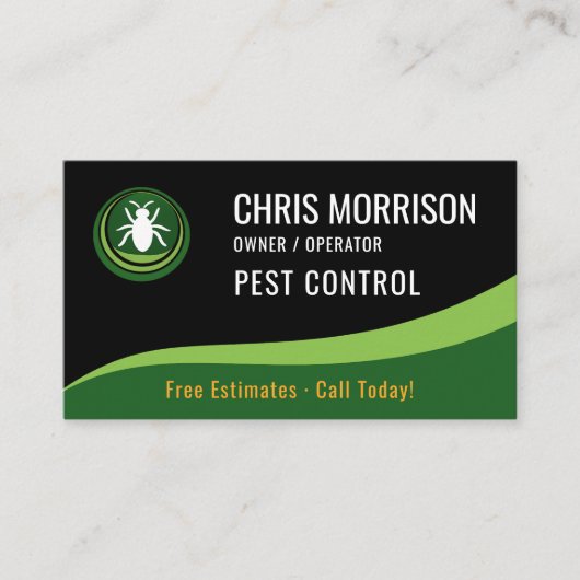 Carte De Visite Pest Control Service (Devant)