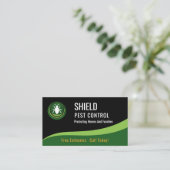 Carte De Visite Pest Control Service QR Code Professional (Debout devant)