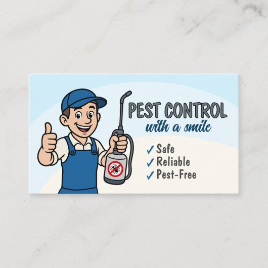 Carte De Visite Pest Control Services - Exterminator (Devant)