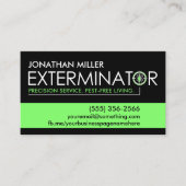 Carte De Visite Pest Control Services - Exterminator (Devant)