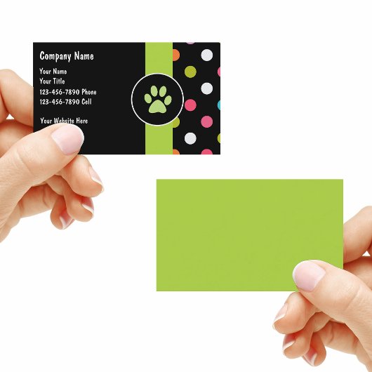 Carte De Visite Pet Care Business Cards