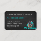 Carte De Visite Pet Care Services / Pet Salon (Dos)