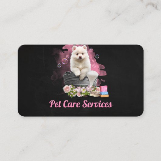 Carte De Visite Pet Care Services / Pet Salon (Devant)