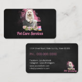 Carte De Visite Pet Care Services / Pet Salon (Devant / Derrière)