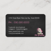 Carte De Visite Pet Care Services / Pet Salon (Dos)