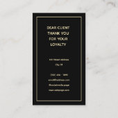 Carte De Visite Pet dog grooming service Loyalty Card (Dos)