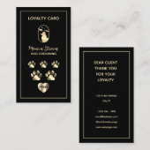 Carte De Visite Pet dog grooming service Loyalty Card (Devant / Derrière)